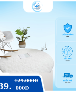 Thảm decor phòng ngủ phối phụ kiện đẹp