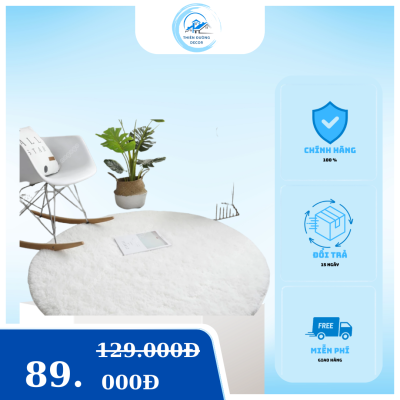 Thảm decor phòng ngủ phối phụ kiện đẹp