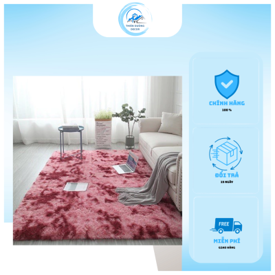 Thảm decor phòng ngủ phối phụ kiện đẹp