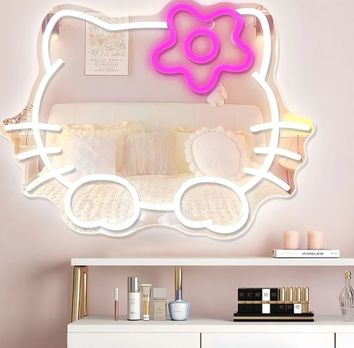 Gương Đèn LED Hello Kitty