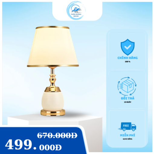 Đèn bàn mang phong cách cổ điển pha hiện đại,