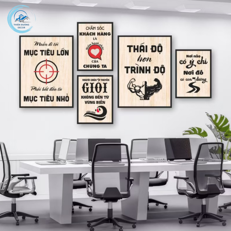 tranh slogan treo tường