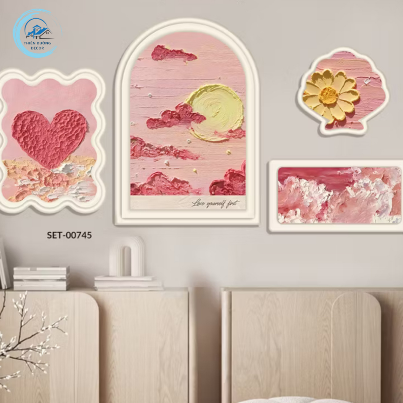 set tranh dán tường