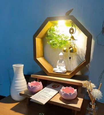 kệ gỗ decor