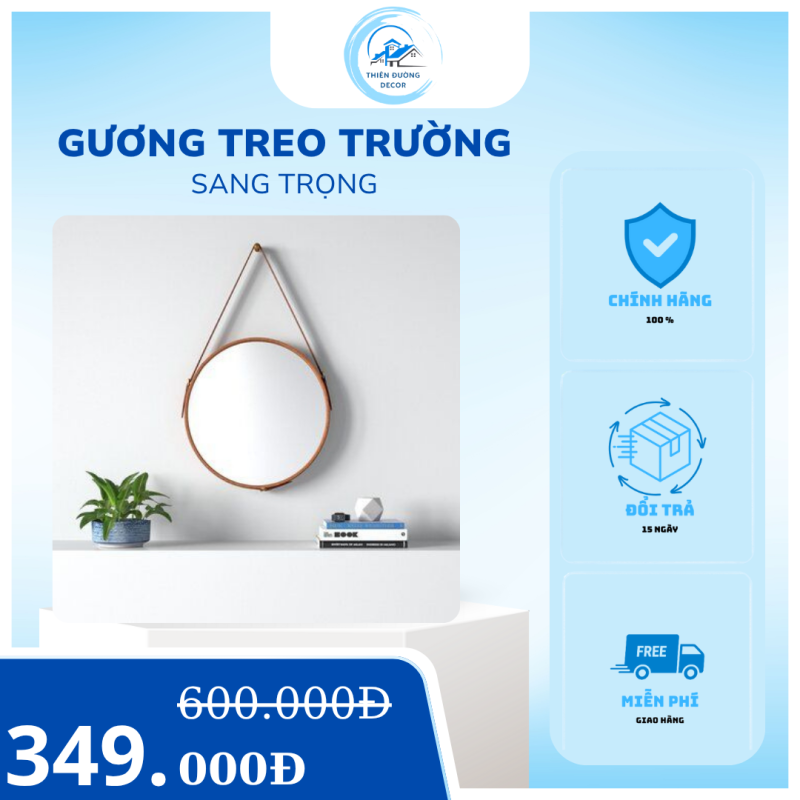 Gương Tròn Treo Tường