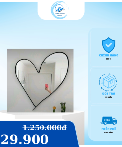 Gương Treo Tường Hình Trái Tim Cách Điệu