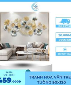 tranh hoa văn treo tường 90x120cm