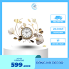Đồng hồ treo tường Hoa Thép decor DH133