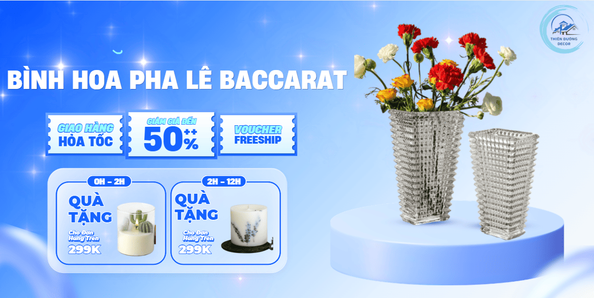 Bình Hoa Pha Lê Baccarat