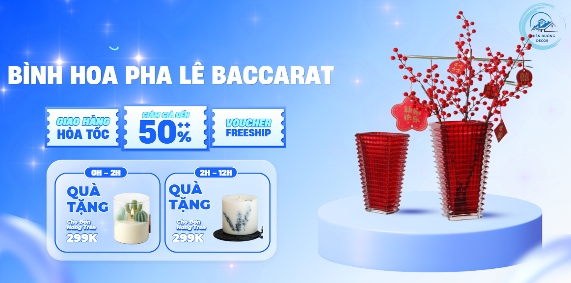 Bình Hoa Pha Lê Baccarat